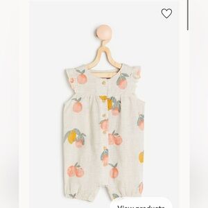 H&M Linen Romper Suit 3M